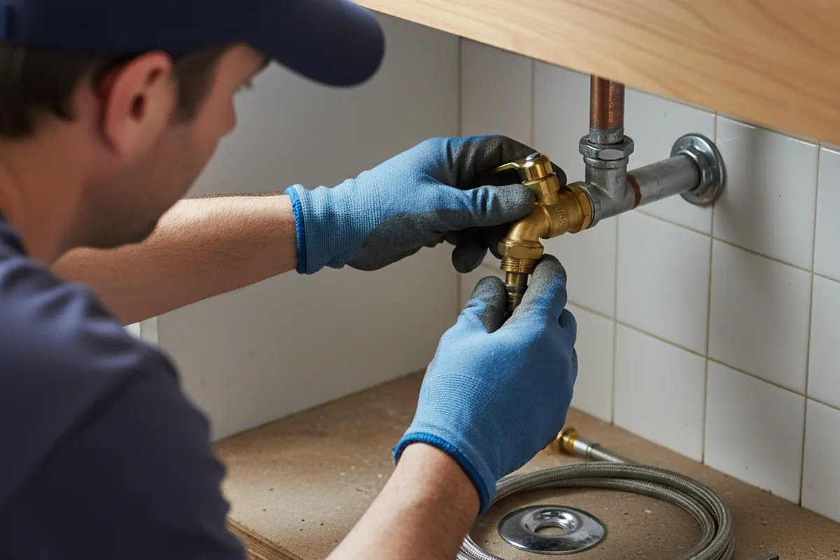 Shutoff valve and fitting work during Emergency Plumbing in Pacific